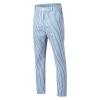 QWENTMTNTY Mens Chinos Pants Vertical Striped Slim Fit Stretch Flat-Front Skinny Dress Pants Casual Business Taper Trousers Blue view 4