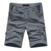 QWENTMTNTY Mens Cargo Shorts Size 36 Relaxed Fit Fashion Outdoor Summer Multi Pocket Zipper Fly Plus Size Solid Short Pants view 2