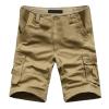 QWENTMTNTY Mens Cargo Shorts Size 36 Relaxed Fit Fashion Outdoor Summer Multi Pocket Zipper Fly Plus Size Solid Short Pants view 2