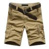 QWENTMTNTY Mens Cargo Shorts Size 36 Relaxed Fit Fashion Outdoor Summer Multi Pocket Zipper Fly Plus Size Solid Short Pants view 3