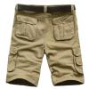 QWENTMTNTY Mens Cargo Shorts Size 36 Relaxed Fit Fashion Outdoor Summer Multi Pocket Zipper Fly Plus Size Solid Short Pants view 4