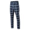 Men's Dress Suit Pants Slim Fit Striped Plaid Printed Flat-Front Stretch Pants Straight Business Skinny Pencil Trousers Navy view 4