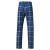 Slim Fit Plaid Pants for Men Casual Big & Tall Stretch Skinny Business Work Dress Pants Flat-Front Pocket Zipper Trouser Dark Blue view 4