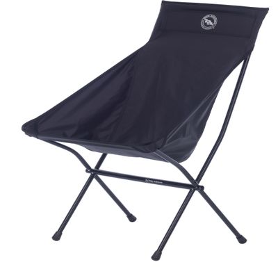 Big Agnes Big Six Camp Chair - High & Wide Camping Chair with Aircraft Aluminum Frame, Black (2024)