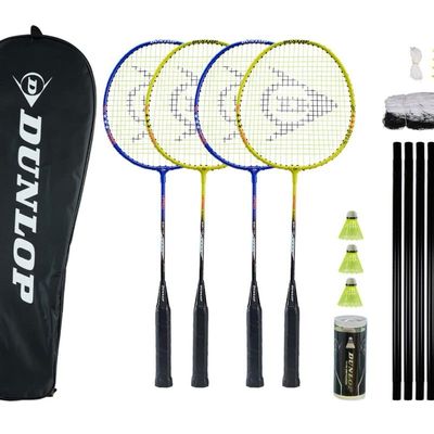 Dunlop Sports Nitro-Star SSX 1.0-4 Player Badminton Set with Net