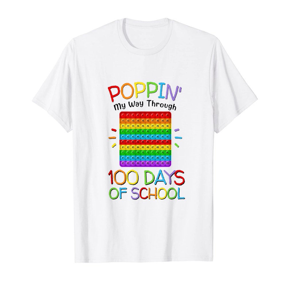 100 Days Of School Shirt 100 Days Smarter Funny 100th Day T-Shirt