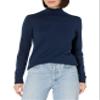 Amazon Essentials Women's Classic-Fit Lightweight Long-Sleeve Turtleneck Sweater (Available in Plus Size), Navy, 3X view 1