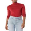 Amazon Essentials Women's Classic-Fit Lightweight Long-Sleeve Turtleneck Sweater (Available in Plus Size), Dark Red, 1X view 1