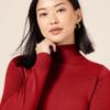 Amazon Essentials Women's Classic-Fit Lightweight Long-Sleeve Turtleneck Sweater (Available in Plus Size), Dark Red, 1X view 4