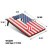 Cornhole Outdoor Games Set - Flag Cornhole Boards Design with 8 Cornhole Bags and Carry Handle - Great for Yard Outdoor Game Events - Choose Your Set view 2