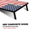 Cornhole Outdoor Games Set - Flag Cornhole Boards Design with 8 Cornhole Bags and Carry Handle - Great for Yard Outdoor Game Events - Choose Your Set view 3