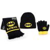 Batman Boys Winter Beanie Hat, Gloves & Scarf Set view 1