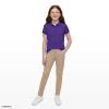 Izod Girls School Uniform Stretch Jegging Pant, Khaki, 4 view 3