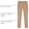 Izod Girls School Uniform Stretch Jegging Pant, Khaki, 4 view 4