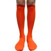 COUVER Polyester Softball Soccer Socks Baseball Football Socks for Youth Men and Women, Large, Dark Orange, 1 Pair view 2