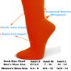 COUVER Polyester Softball Soccer Socks Baseball Football Socks for Youth Men and Women, Large, Dark Orange, 1 Pair view 4