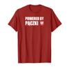 Powered By Paczki Polish Doughnut Funny T-Shirt view 1