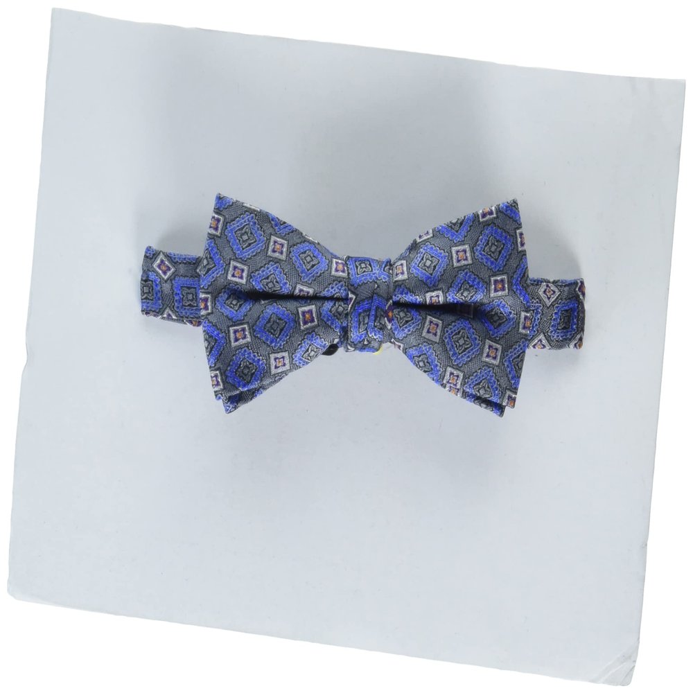 Isaac Mizrahi boys Silk Print Bow Tie, Multi, 4 US