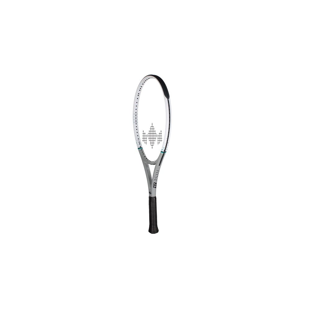 Diadem Rise 25 Grey Junior Racket | Youth Recreational Tennis Racket, High Performance, Pre-Strung | Indoor/Outdoor Play | 25 Length Ideal for Kids Ages 11-13