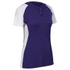 Champro Infinite 2-Button Short Sleeve Softball Jersey, Women's Large, Purple