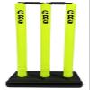 GRS India Best Heavy Plastic Cricket Stumps Set - 6 Stumps + 4 Bails + 2 Stand (One Yellow & One Floro)(Plastic Wicket Set) view 3