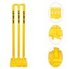 GRS India Best Heavy Plastic Cricket Stumps Set - 6 Stumps + 4 Bails + 2 Stand (One Yellow & One Floro)(Plastic Wicket Set) view 4