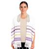 Holy Land Market Unisex Classic Messianic Tallit Prayer Shawl - The Messiah Tallit from Israel, 72 x 22 in, Light Purple Messianic Prayer Shawl view 1