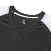 Infinite V-Neck Short Sleeve Softball Jersey, Girls' Large, Black view 3