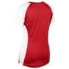 Infinite V-Neck Short Sleeve Softball Jersey, Girls' Medium, Scarlet view 2