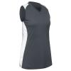Infinite V-Neck Racerback Softball Jersey, Women's Small, White view 1