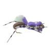 The Fly Fishing Place Fat Albert Purple Foam Body High Visibility Grasshopper Dry Fly - 6 Flies - Hook Size 10 - Hopper Dropper Indicator Fly view 2