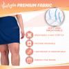 2 Pack Plus Size Skorts for Women with Pockets  High Waisted Skirt with Shorts  Tummy Control Golf, Tennis, Running, Skort Black and Navy 1X view 4