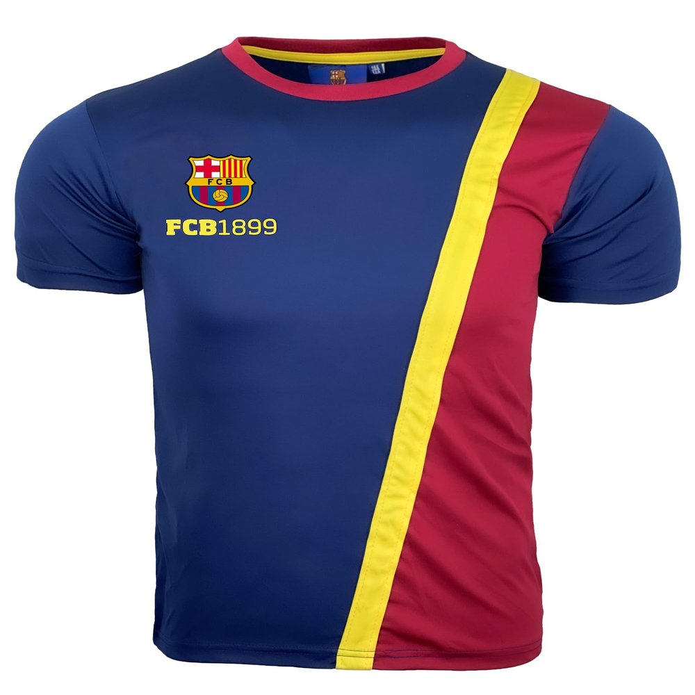 E Plus M Compatible to Boy's Barcelona T-Shirt, Licensed Barcelona Short Sleeve Tops Tees Shirts, Youth Sizes (14A) Blue