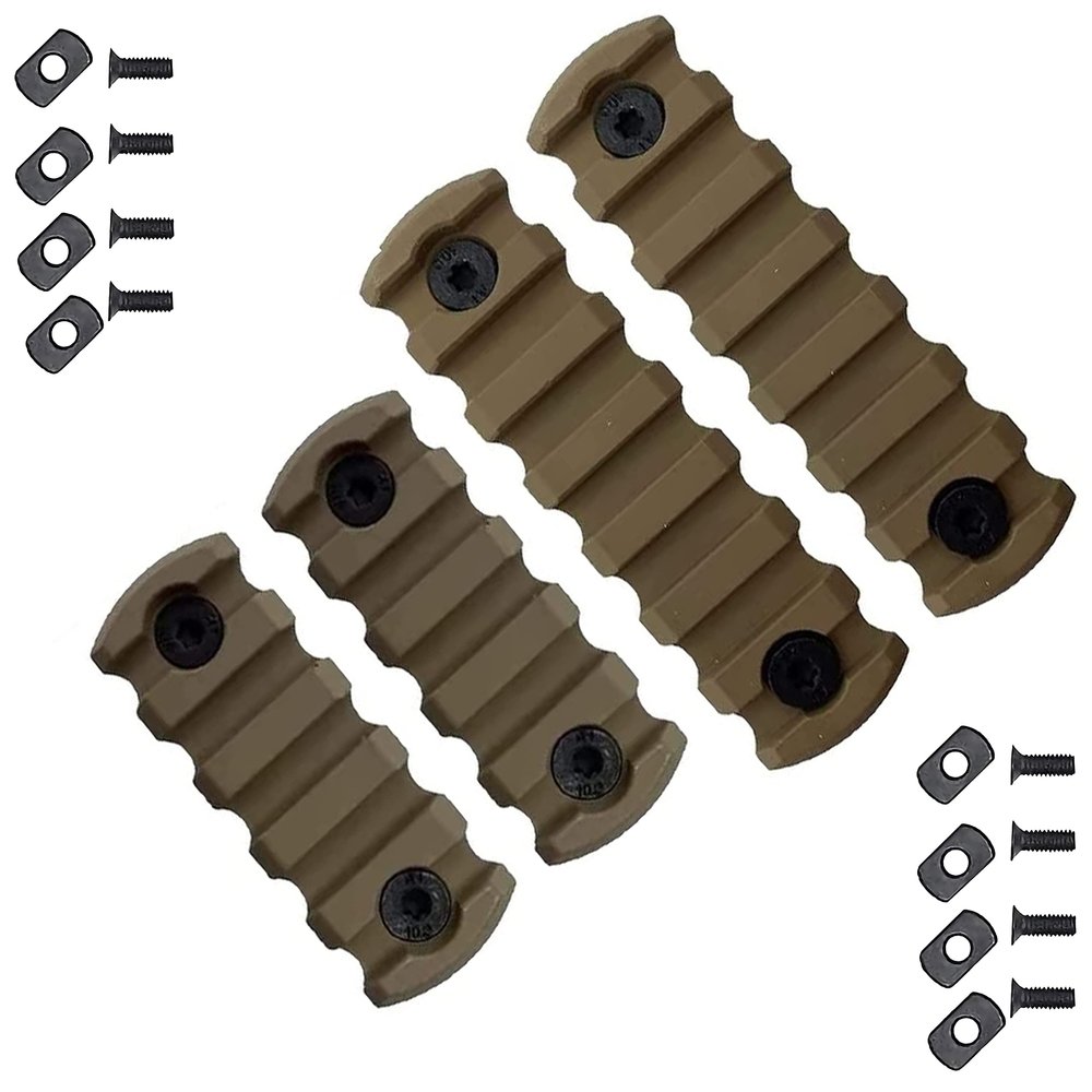 GOTICAL 7 Slots Section for Handguard Seven Slots Set of 2 Pieces Red (5 and 7 Slot - FDE)