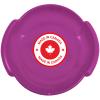Superio Round Saucer Snow Sled, Fuchsia Pink Spiral Plastic Sled with Handles 24" Winter Snow Fun for Kids and Adults view 1