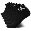 Calvin Klein Men's High Quarter Socks - 6 Pack Breathable Soft Cushioned Mini Crew Athletic Socks for Men (Shoe Size: 7-12), Size 7-12, Black view 1