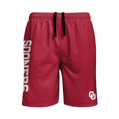 Oklahoma Sooners NCAA Mens Solid Wordmark Traditional Swimming Trunks