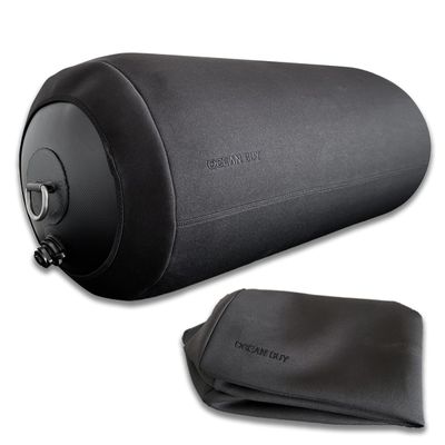Ocean Buy Duo Inflatable Boat Fender with Cover  12" x 24" Heavy Duty Inflatable Dock Bumper for Boats, Yachts & Sailboats  Air & Water Fill, Hurricane-Tested, UV Resistant Mooring Fender