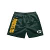 Green Bay Packers NFL Mens Solid Wordmark Swimming Trunks view 4