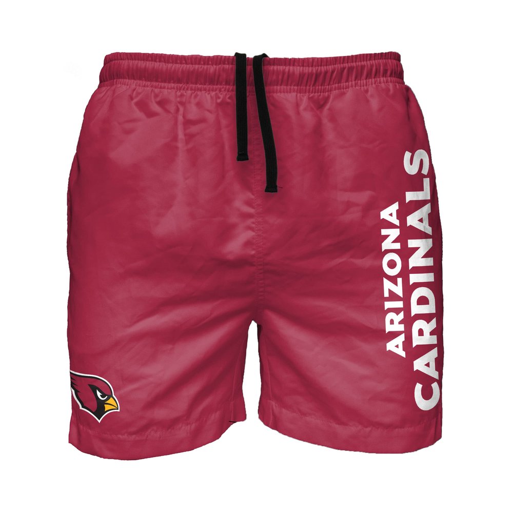 Arizona Cardinals NFL Mens Solid Wordmark Swimming Trunks