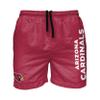 Arizona Cardinals NFL Mens Solid Wordmark Swimming Trunks view 1