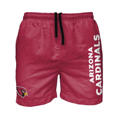Arizona Cardinals NFL Mens Solid Wordmark Swimming Trunks