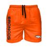 Denver Broncos NFL Mens Solid Wordmark Swimming Trunks view 1