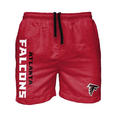 Atlanta Falcons NFL Mens Solid Wordmark Swimming Trunks