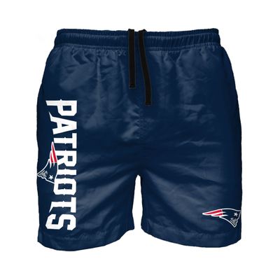 New England Patriots NFL Mens Solid Wordmark Swimming Trunks