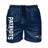 New England Patriots NFL Mens Solid Wordmark Swimming Trunks view 1