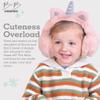 Brook + Bay Fuzzy Earmuffs for Kids - Furry Ear Muffs for Winter - Adjustable Faux Fur Cold Weather Earmuff - Orejeras para el Frio - Cute Knitted Unisex Pattern for Girls & Boys view 2