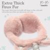 Brook + Bay Fuzzy Earmuffs for Kids - Furry Ear Muffs for Winter - Adjustable Faux Fur Cold Weather Earmuff - Orejeras para el Frio - Cute Knitted Unisex Pattern for Girls & Boys view 4