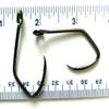 1000 Gerry's Tackle 2X Strength Black Chrome Sickle Open Eye Siwash Fish Hooks Size 4/0 - Bulk Hooks view 1