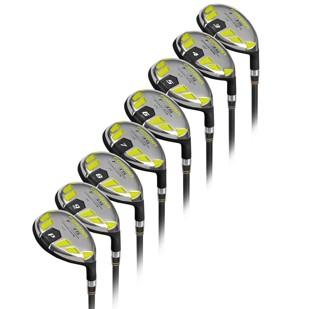 Forgan F35 Full Hybrid Iron Set 3-PW, Mens Right Hand, Graphite, Regular by Forgan of St Andrews